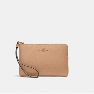 Coach Corner Zip Wristlet