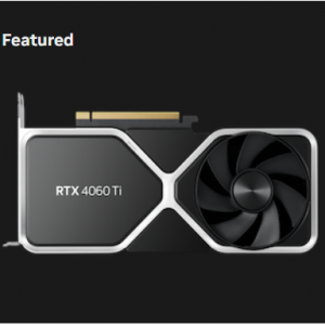 NVIDIA GeForce RTX 4060 Ti for $399 @NVIDIA