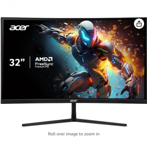 Amazon - Acer EI322QUR Pbmiippx 31.5" 1500R 2K 165Hz 曲面显示器，6.8折