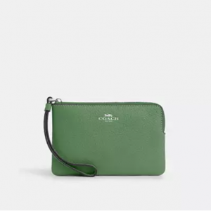 Coach Corner Zip Wristlet