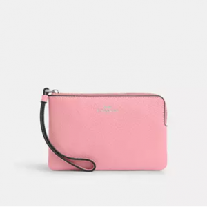 Coach Corner Zip Wristlet
