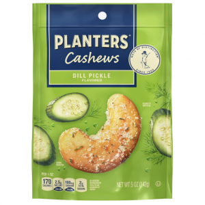 PLANTERS Dill Pickle Cashews, Whole Cashews, Individual Packs, 5oz Bag @ Amazon