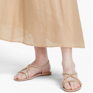 70% Off Stuart Weitzman Embellished Suede Sandals @ THE OUTNET APAC