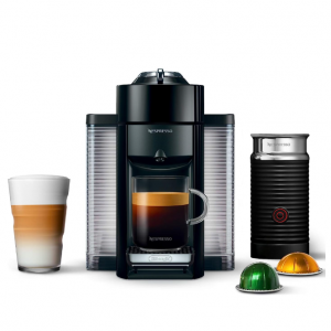 Nespresso Vertuo 意式膠囊咖啡機鋼琴黑色 附贈奶泡機 @ Amazon