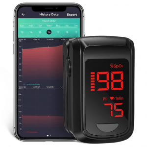 HOLFENRY Pulse Oximeter Bluetooth Oximeter Oxygen Saturation Monitor @ Amazon