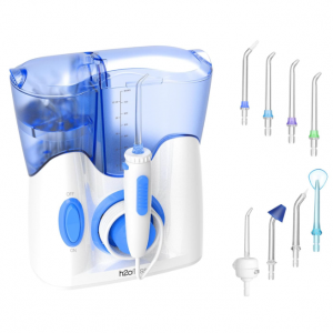 H2ofloss® Dental Water Flosser for Teeth Cleaning with 8 Multifunctional Tips @ Amazon