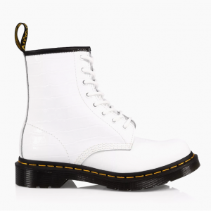 70% Off Dr. Martens 1460 Croc-Embossed Patent Leather Boots @ Saks Fifth Avenue