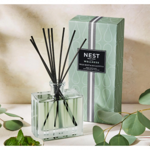 野生薄荷和桉树芦苇扩香器