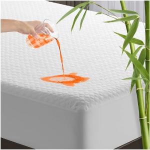RISAR Queen Size Bed Waterproof Mattress Protector - Cooling Water Proof Mattress Cover @ Amazon