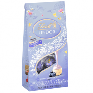 Lindt LINDOR Blueberries & Cream White Chocolate Candy Truffles, 8.5 oz. Bag @ Amazon