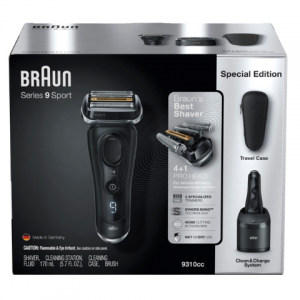 Series 9 Sport Electric Shaver, Rechargeable & Cordless Electric Razor, 9310cc @ Braun 