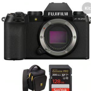 FUJIFILM X-S20 Mirrorless Camera and Accessories Kit (Black) for $1299 @B&H