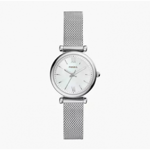 Fossil Carlie Mini Three-Hand Stainless Steel 手表