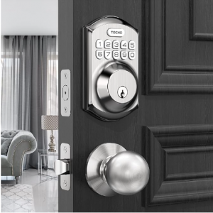 TEEHO TE001K Keyless Entry Door Lock with Handle @ Amazon
