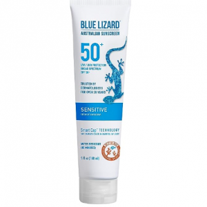 BLUE LIZARD Sensitive Mineral Sunscreen with Zinc Oxide 50+ 5floz @ Amazon