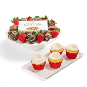 Chocolate Covered Platter & Cupcakes Bundle @ Edible Arrangements