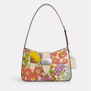 Coach Eliza Shoulder Bag With Floral Print