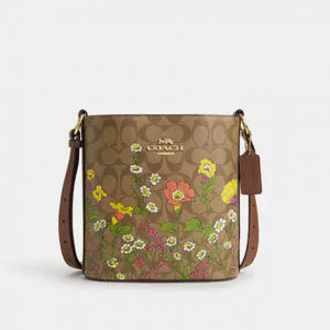 Extra 20% Off Coach Sophie Bucket Bag In Signature Canvas With Floral Print @ Coach Outlet