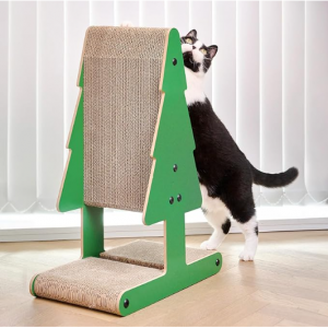 Nekosan Cat Scratcher, Vertical Cat Scratching Post, Cardboard Cat Scratcher with Ball Toy@Amazon