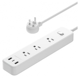 Extra $4 off AmazonBasics 5FT 3-Outlet & 3-USB Port Power Strip Extension Cord @woot!