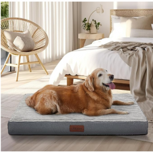 OhGeni Grey Dog Bed for Large Dogs @ Amazon