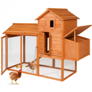 Multi-Level Wooden Chicken Coop - 80in @ Best Choice Products