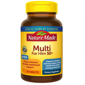 白菜價：Nature Made 50歲+男性複合維生素 90粒 @ Amazon