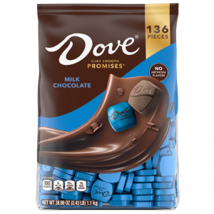 DOVE PROMISES Milk Chocolate Candy, 136 Ct Bulk Bag @ Amazon