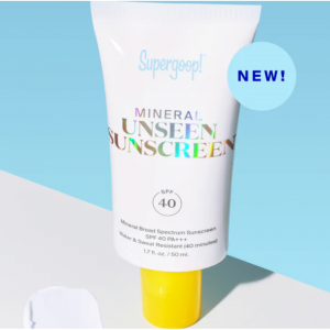 New! Mineral Unseen Sunscreen SPF 40 @ Supergoop