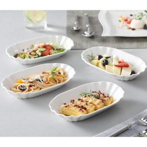 MALACASA Small Appetizer Plates Set of 6, 7.75 Inches Porcelain Dessert Plates @ Amazon