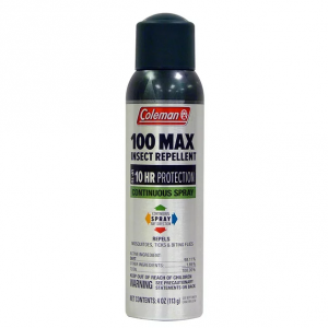 Coleman 100 Max 100% DEET Continuous Spray Insect Repellent, 4 oz. @ Walmart
