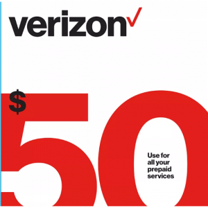 $50 Verizon Wireless Prepaid Refill Card (Email Delivery) for $45 @Target