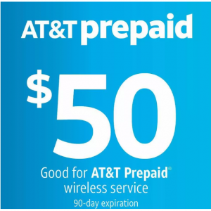 Target - 满$50省$5  AT&T  预付费卡$50现价$45