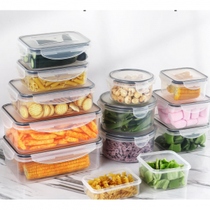 HOMBERKING 32 Pieces Food Storage Containers Set with Snap Lids (16 Lids + 16 Containers)