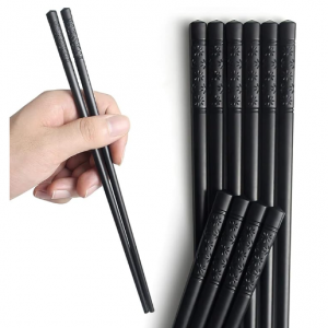 YFWOOD 5 Pairs Fiberglass Chopsticks @ Amazon