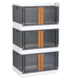 HAIXIN Storage Bins with Lids, 19 Gal (3 Pack) @ Amazon