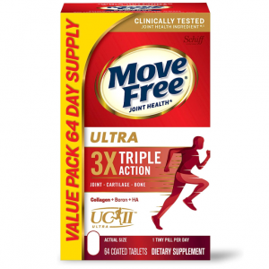 Move Free Ultra Triple Action Joint Support Supplement - Type II Collagen Boron & Hyaluronic Acid