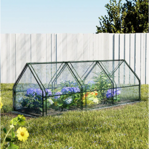 Greenhouse 270x92cm Flower Garden Shed PVC Cover Frame Green House @ Rivercity House and Home