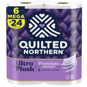 Quilted Northern Ultra Plush Toilet Paper (Pack of 1, 24 Count Total) @ Amazon