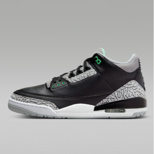 Nike US官网 Air Jordan 3 Retro "Green Glow" 男士篮球鞋额外75折热卖 