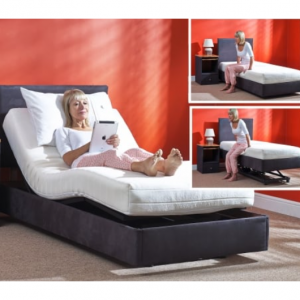 Durham ultra low, hi-low bed with slide back @ Laybrook 