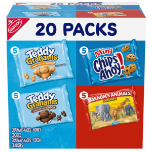 Nabisco Fun Shapes Variety Pack, Barnum's Animal Crackers, 20 Snack Packs @ Amazon
