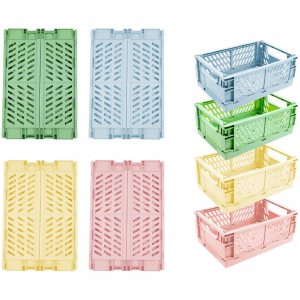PTSGCAI 4-Pack Baskets Plastic for Shelf Home Kitchen Storage Bin Organizer @ Amazon