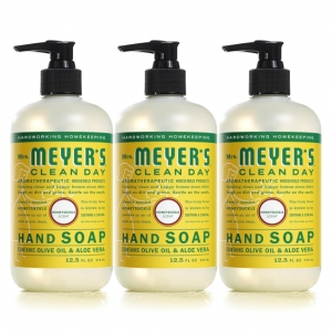 Mrs. Meyer's Clean Day Liquid Hand Soap, Honeysuckle Scent, 12.5 oz- Pack of 3 @ Amazon