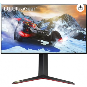  Amazon - LG 27GP950-B 27" 4K nanoIPS 160Hz G-SYNC Compatible 顯示器 ，5.5折