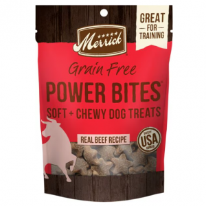 Merrick Power Bites Real Texas Beef Recipe Grain-Free Soft & Chewy Dog Treats