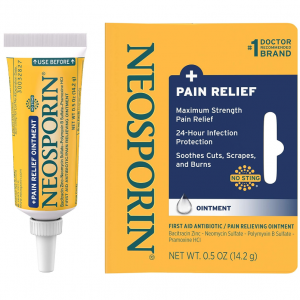 Neosporin + Maximum-Strength Pain Relief Dual Action Antibiotic Ointment 0.5 Oz @ Amazon