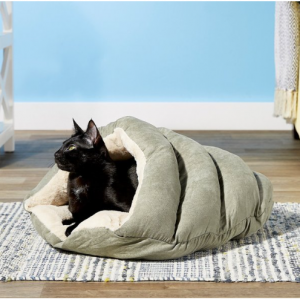 Ethical Pet Sleep Zone Cuddle Cave Cat & Dog Bed, 22-in @ Chewy