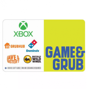 Game and Grub 电子礼卡