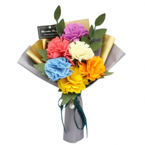 YOLOKE 永生花花束，天然持久永生向日葵花束带礼盒